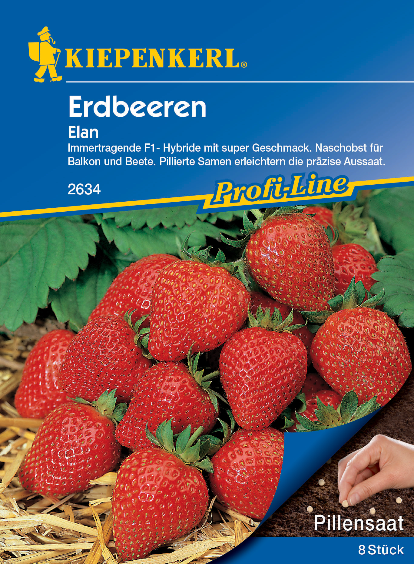 Erdbeere Elan, F1, Pillensaat