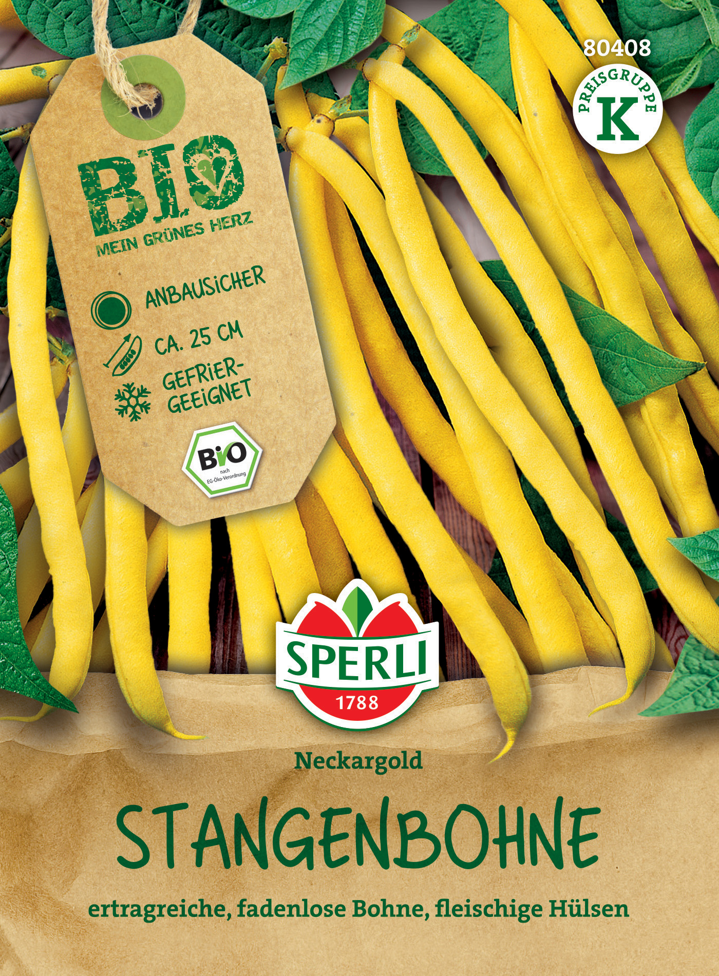 BIO Stangenbohne, gelb