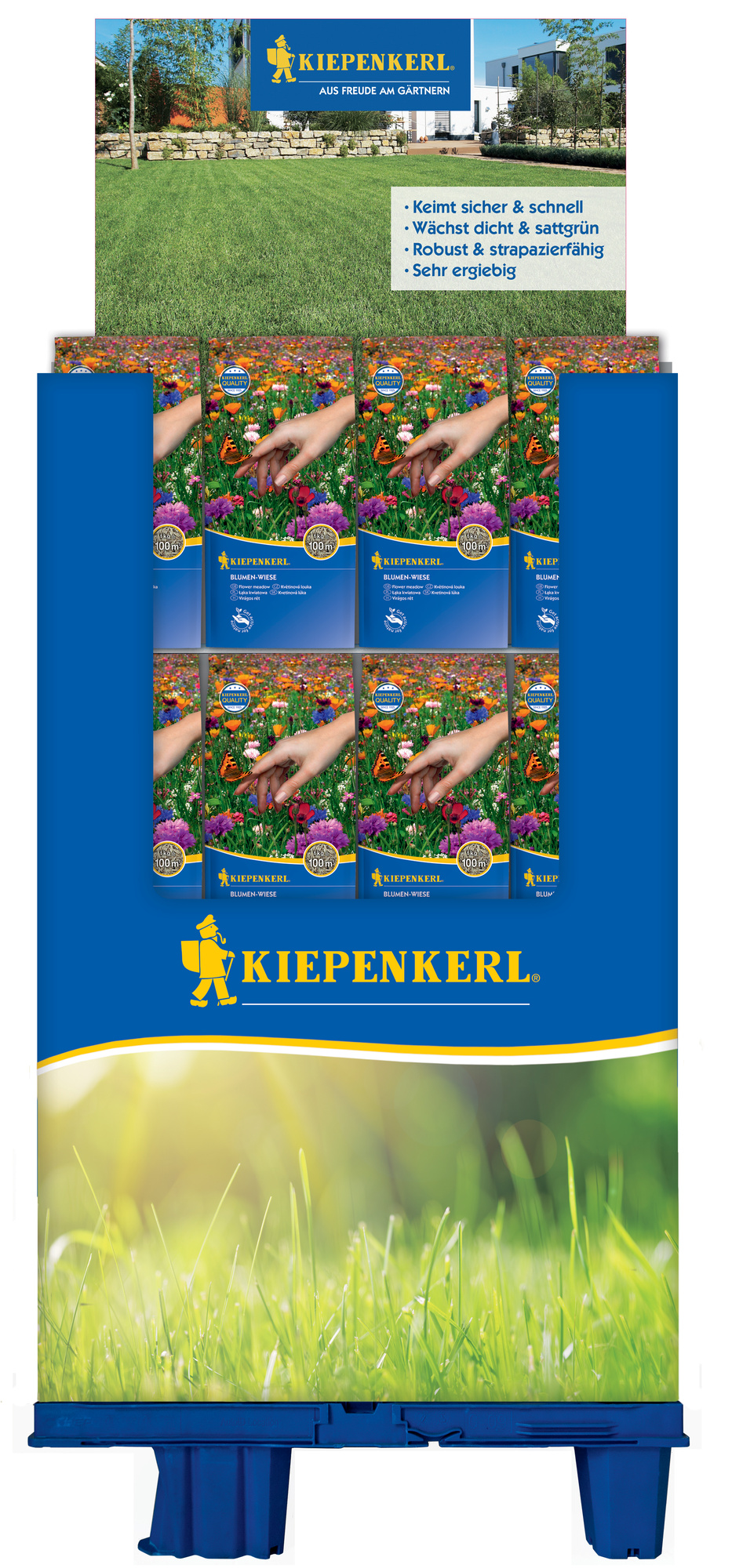 2025 - Frühjahr - Kiepenkerl Blumen-Wiese 1kg im 1/4-Palettendisplay - 75St.