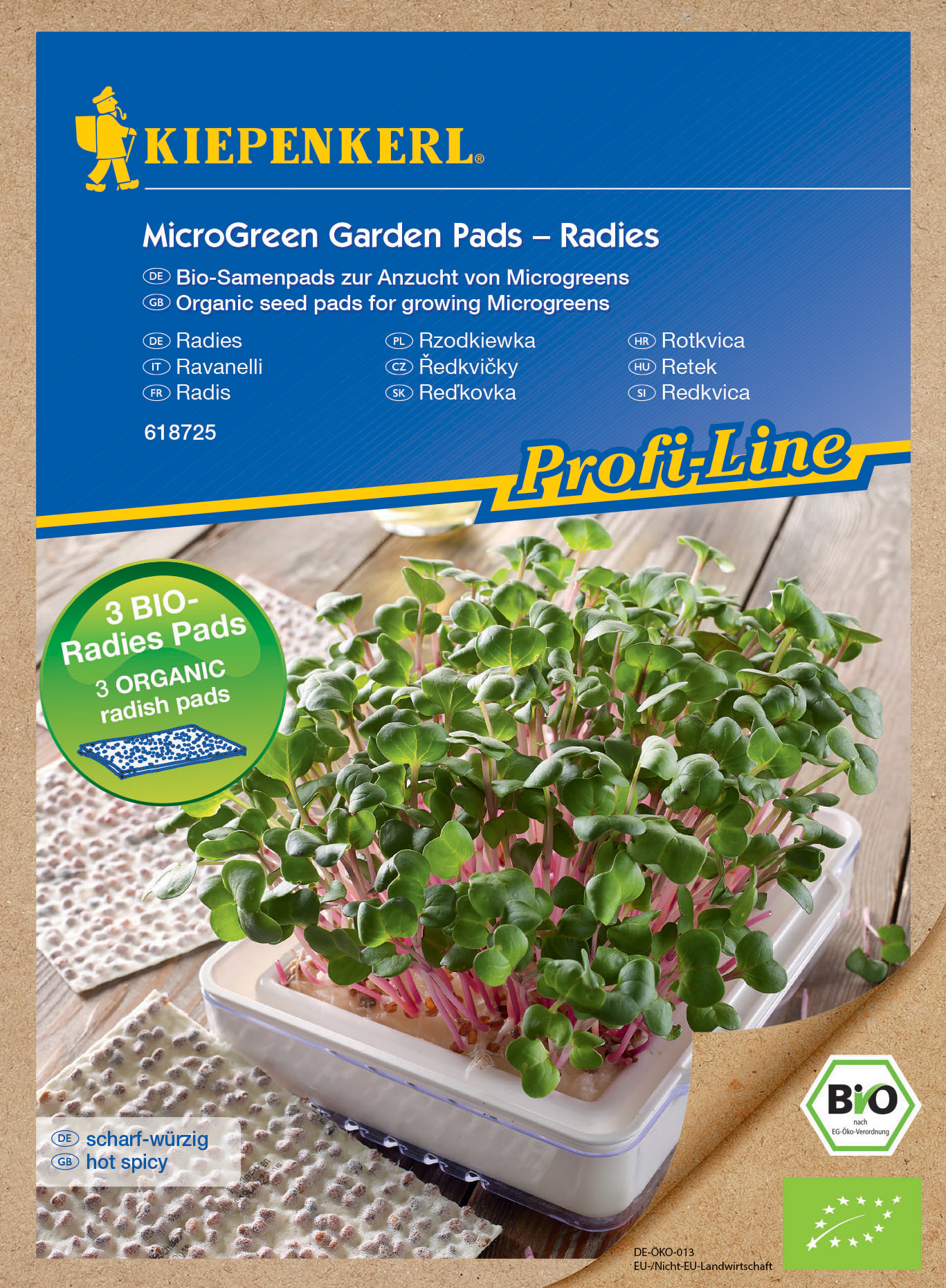 BIO Microgreen Pads Radies, Nachfüllpad