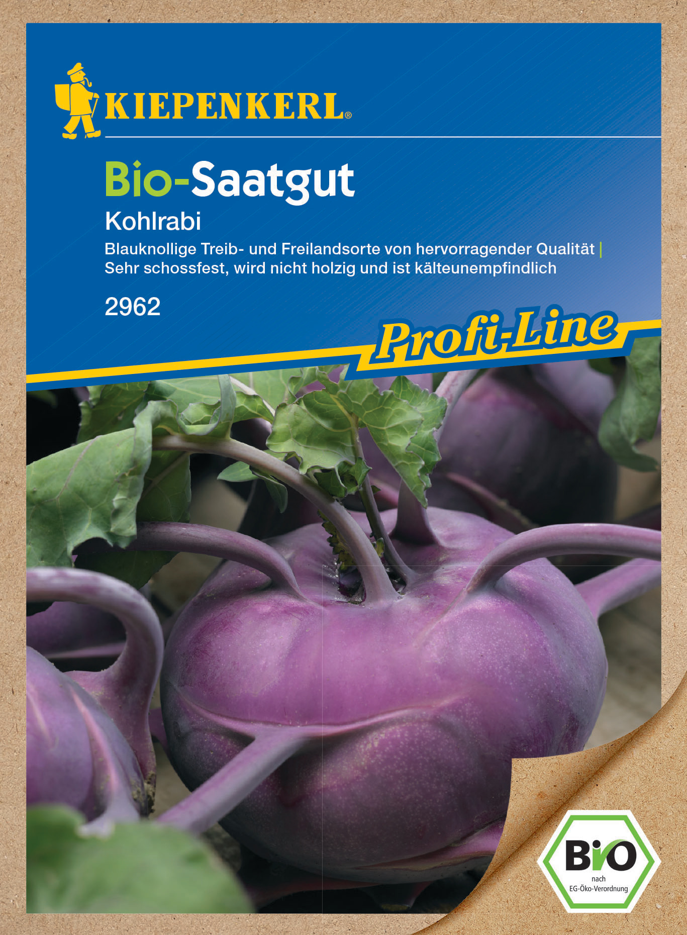 BIO Kohlrabi, blau