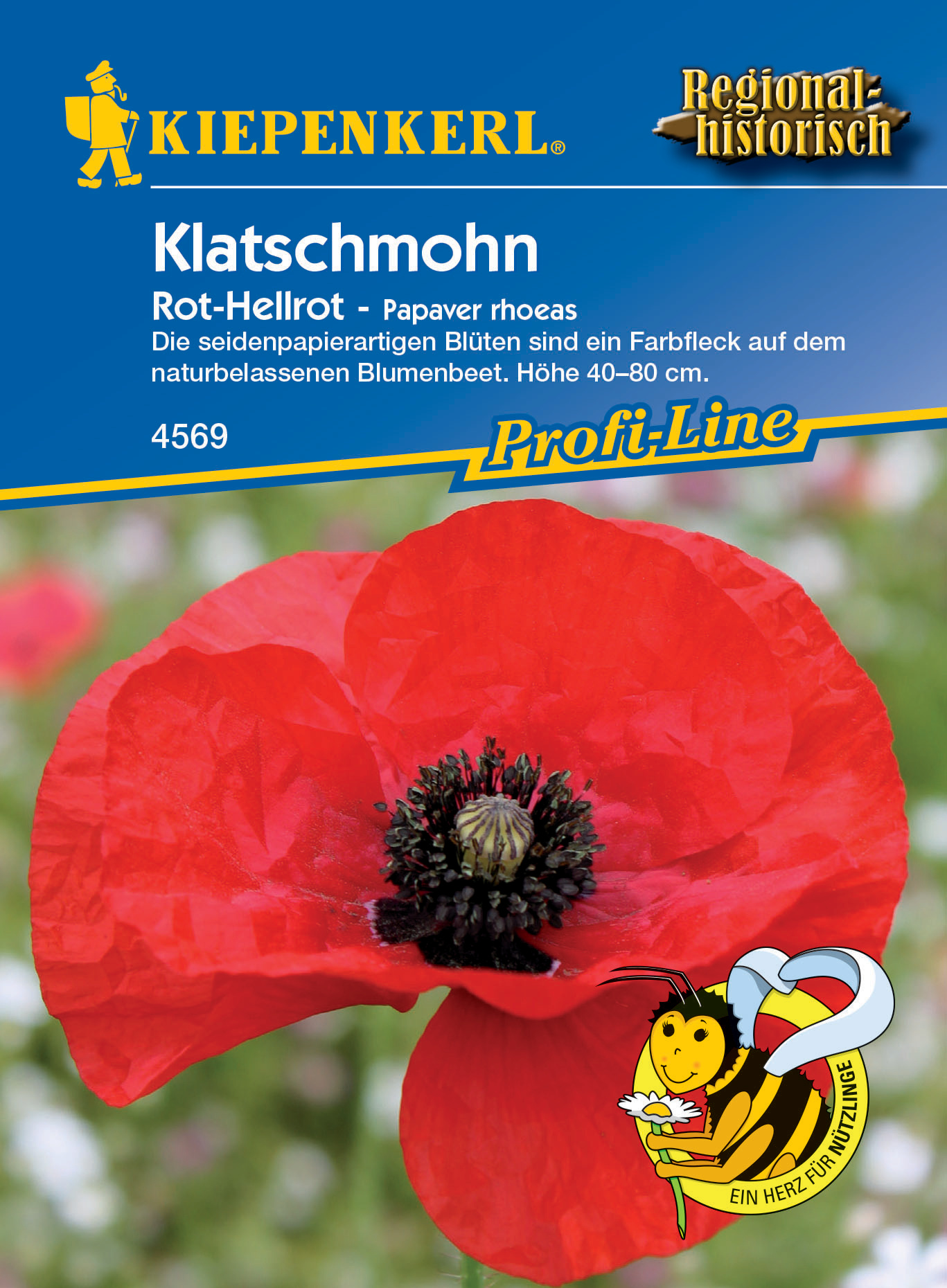 Klatschmohn Rot-Hellrot