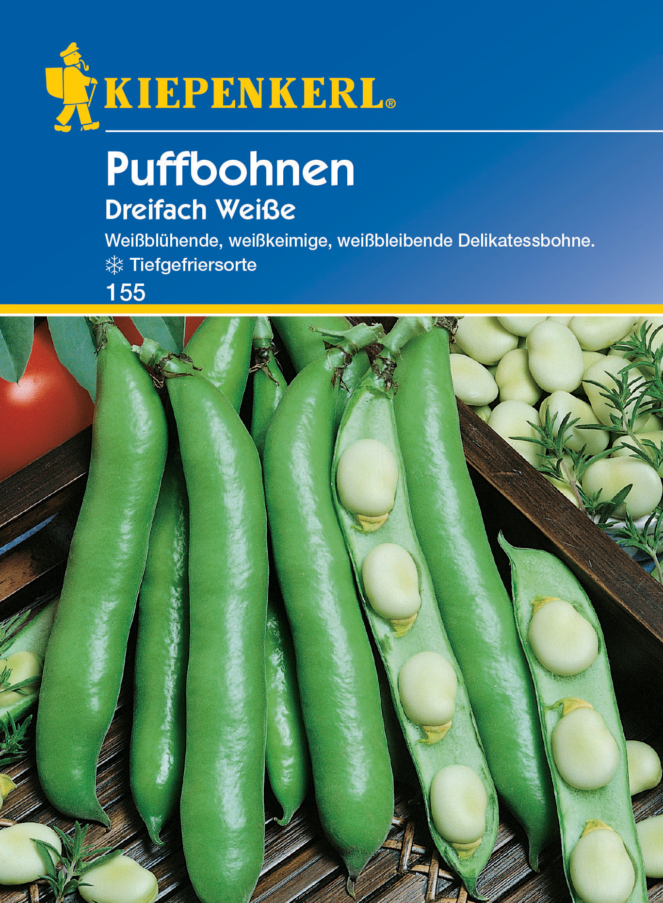 Puffbohne Dreifach Weiße