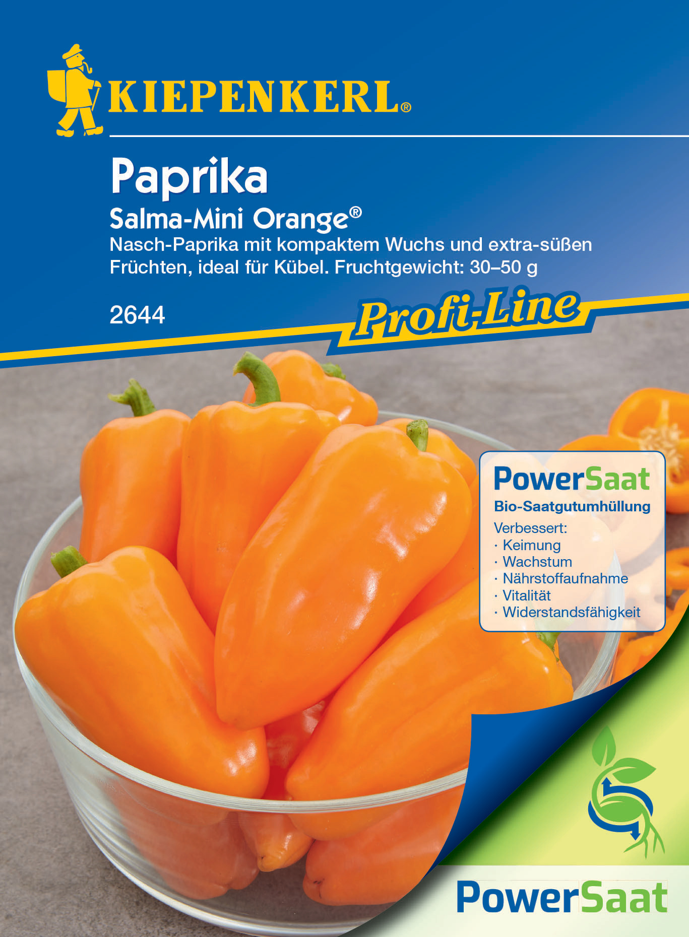 Snack-Paprika Salma-Mini Orange®, PowerSaat (Snacking Orange, F1)