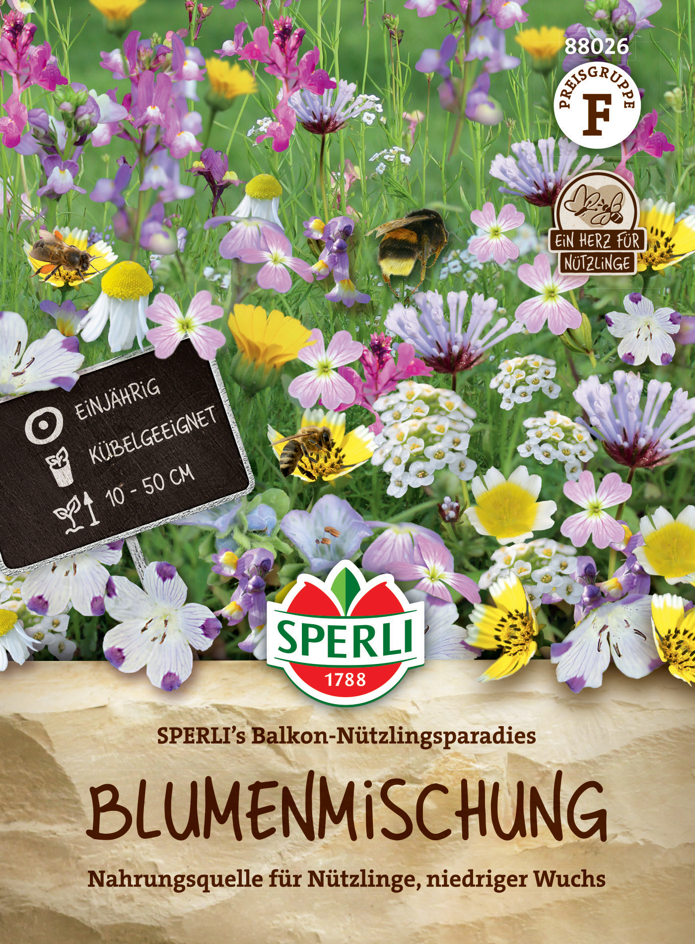 Blumenmischung SPERLI's Balkon-Nützlingsparadies