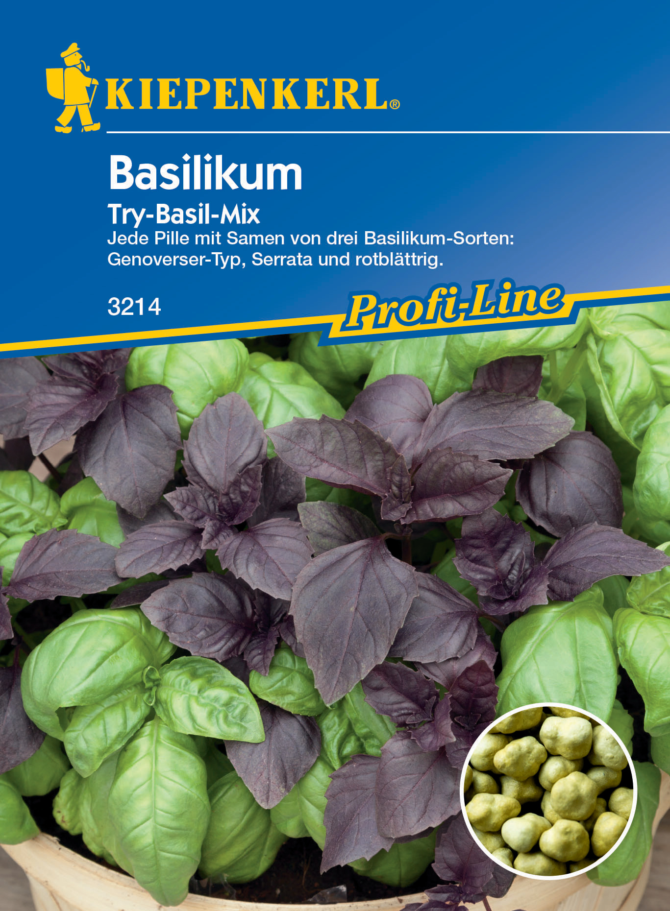 Basilikum Try-Basil-Mix, Pillensaat