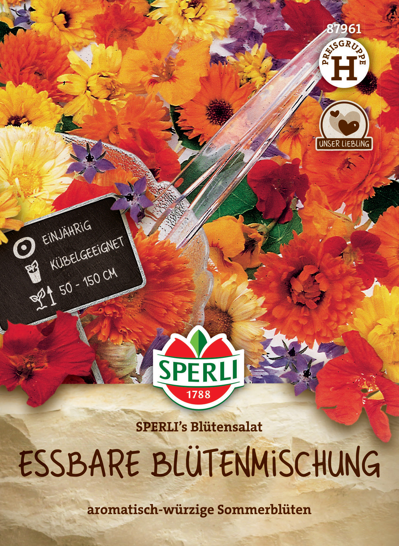 Essbare Blütenmischung SPERLI's Blütensalat