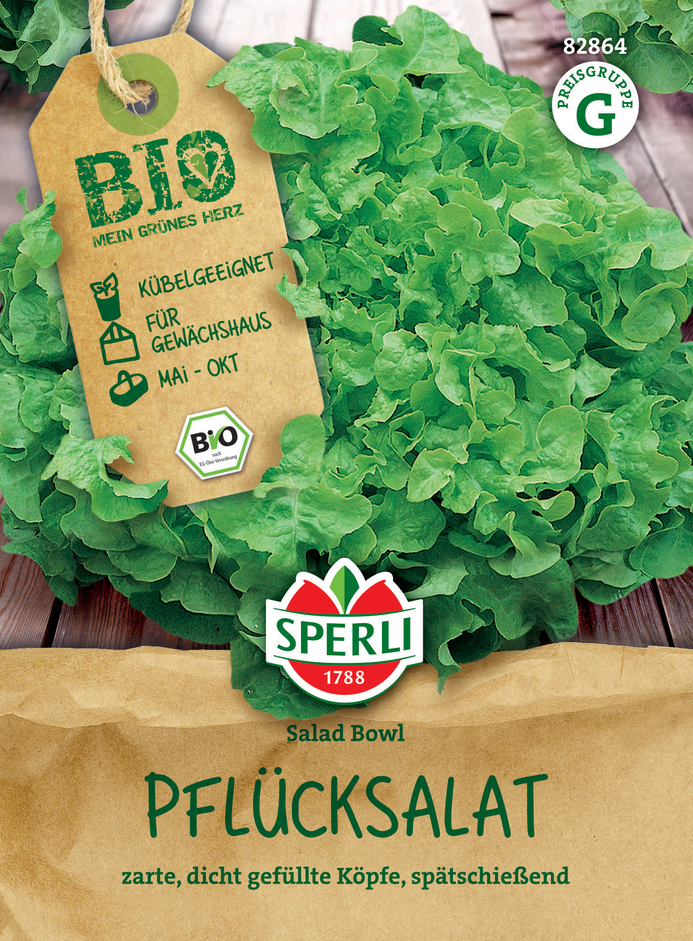 BIO Pflücksalat, grün