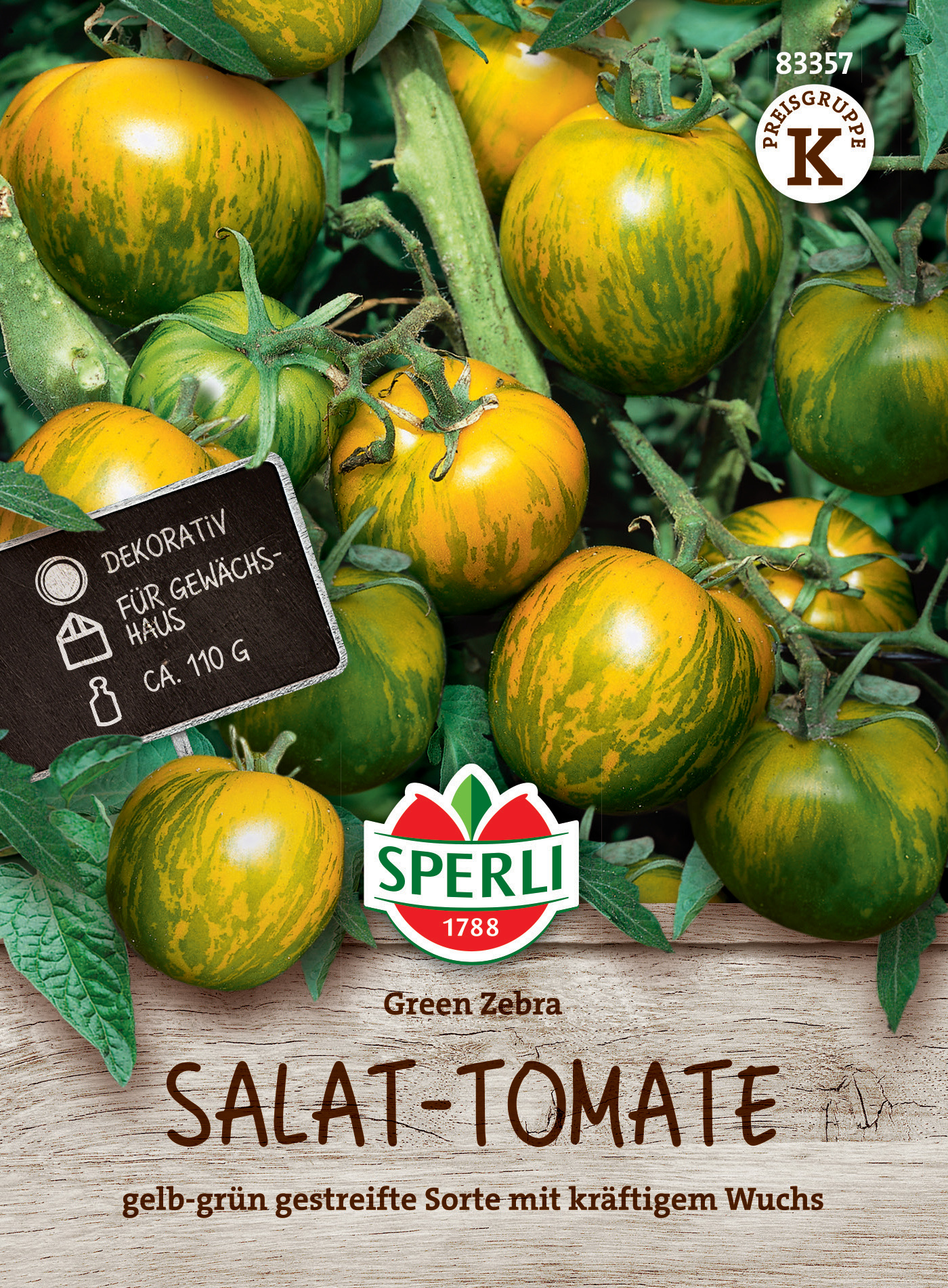 Salat-Tomate Green Zebra