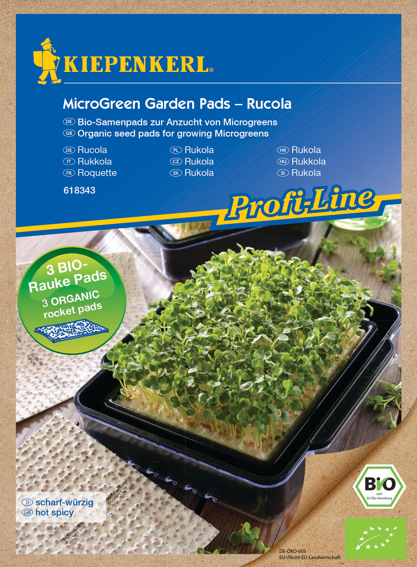 BIO Microgreen Pads Rucola, Nachfüllpad