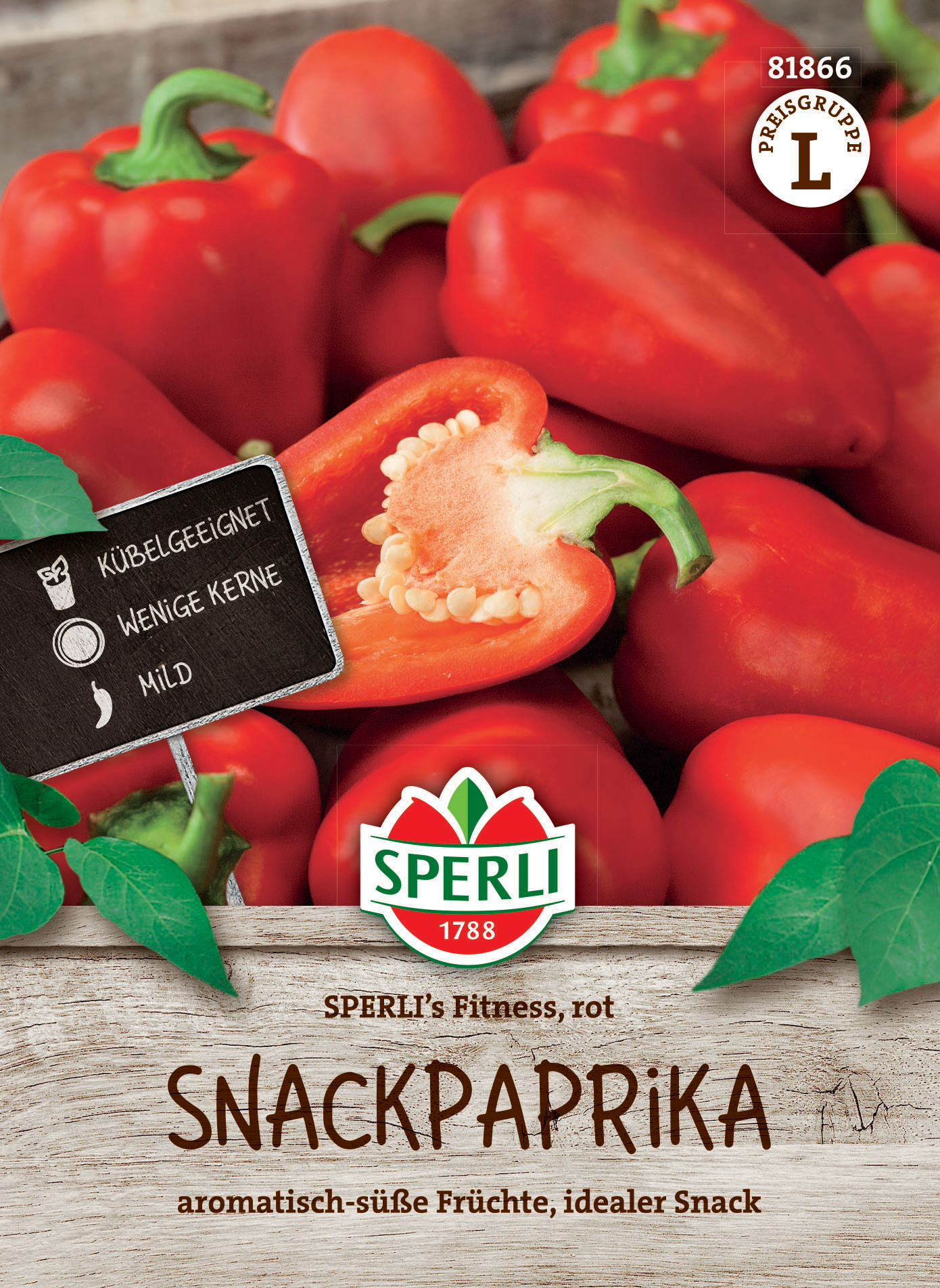 Snackpaprika SPERLI's Fitness, rot, F1