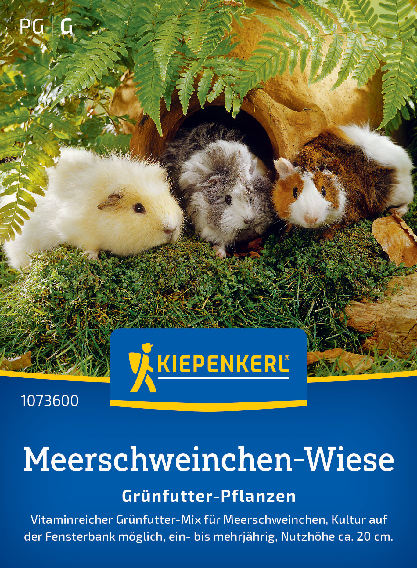 Meerschweinchen-Wiese Grünfutter-Pflanzen