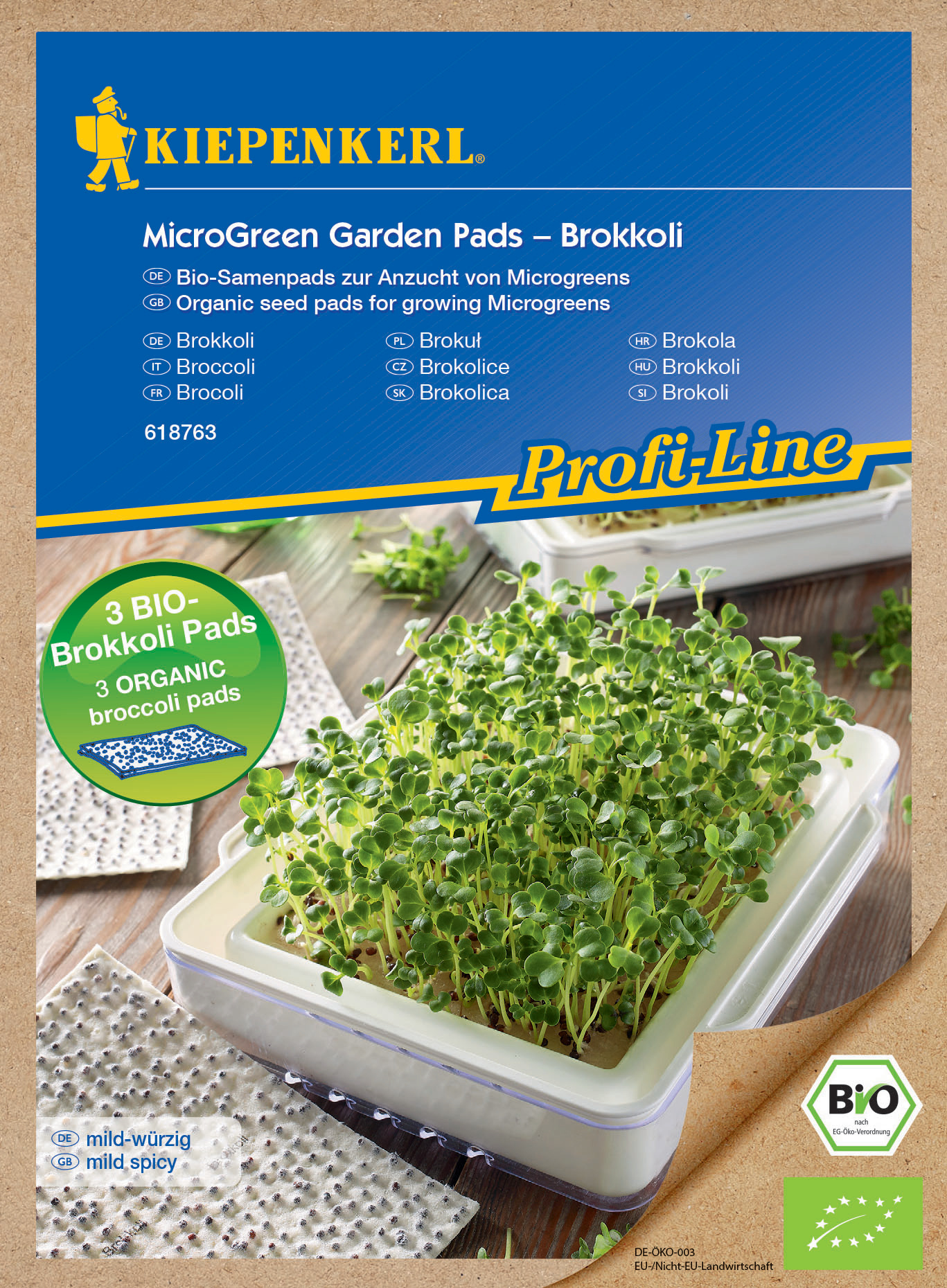 BIO Microgreen Pads Brokkoli, Nachfüllpad