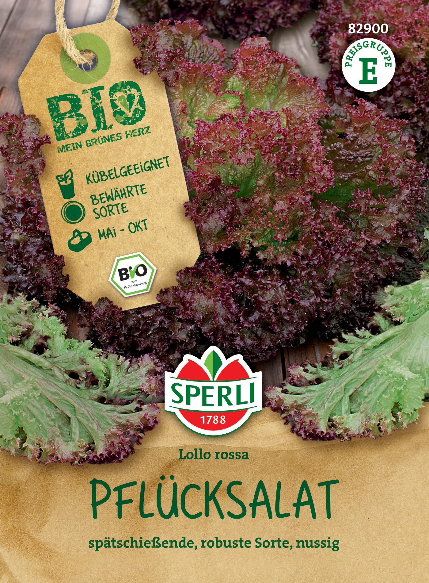 BIO Pflücksalat, rot