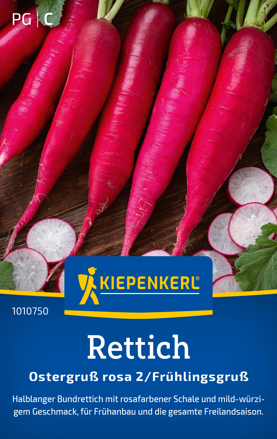 Rettich Ostergruß rosa 2 / Frühlingsgruß