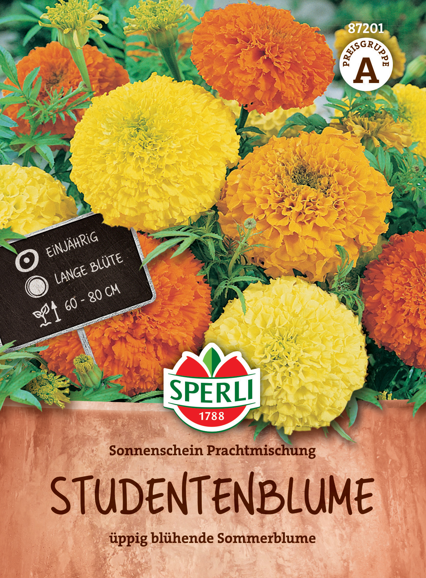 Studentenblume Sonnenschein Prachtmischung